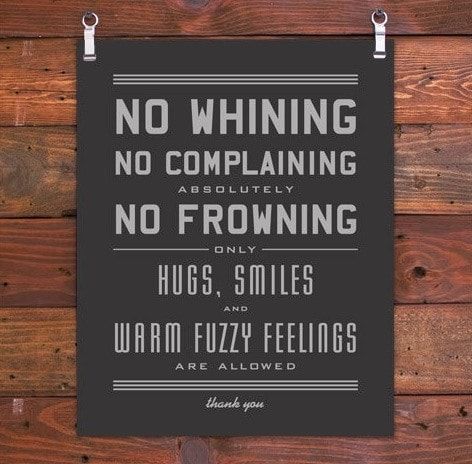 No Whining